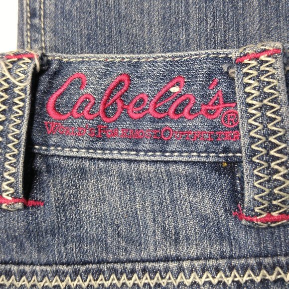 Cabela's 919245 Boot Cut Jeans Girls 10 Pink Flannel Lined Low Rise B169 - Picture 8 of 9